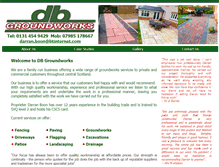 Tablet Screenshot of dbgroundworks.co.uk